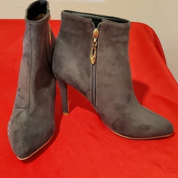GRAY ankle boot size 43/ 11 US - Picture 3 of 5